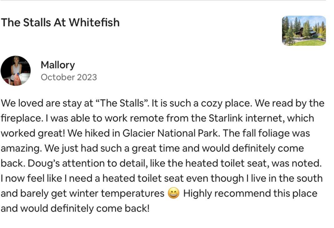 The Stalls At 怀特菲什 外观 照片